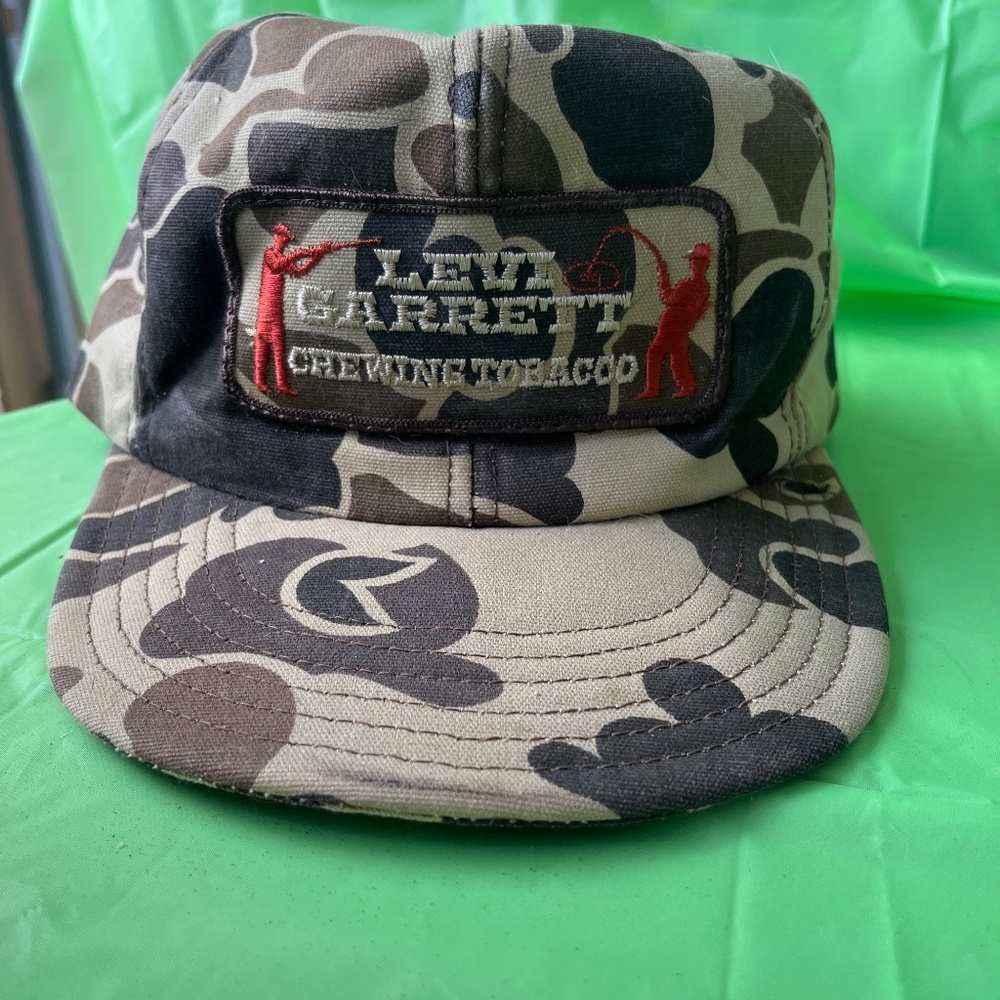 vintage Levi garret chewing tobacco hat